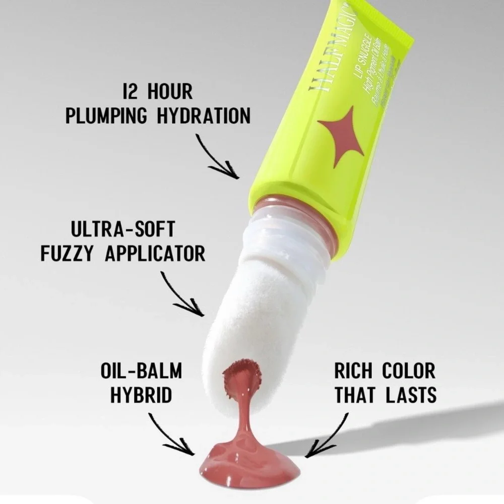 HALF MAGIC Lip Snuggle High Pigment Oil Balm in Say Purr